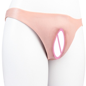 FAAK Nouveau string pour hommes, culotte de travestissement avec faux vagin en silicone pénétrable, sous-vêtements, jouets sexuels pour hommes sissy - Product Image 6