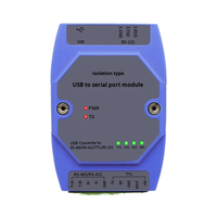 Módulo Convertidor de Puerto Serie Cuatro en Uno USB RS485/RS232/RS422/TTL TAIHUA con Protección de Aislamiento Fuerte y Montaje Industrial DIN