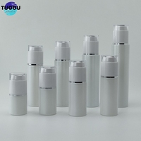Offre Spéciale 10g 30g 50g mat cosmétiques crème pour le visage pompe de réservoir spray 30ml 50ml 100ml noir verre dépoli lotion bouteille conteneur