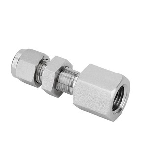 ข้อต่อสแตนเลส 316 แบบติดผนังชนิดตัวผู้ เกลียว ZG NPT สำหรับท่อขนาด 6 มม. 10 มม. OD ข้อต่อสแตนเลสแบบยูเนี่ยน - Product Image 2