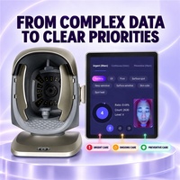 Analyseur d'images cutanées IA haute résolution 36MP, appareil d'analyse faciale 8 spectres, équipement de beauté pour cheveux et visage pour salon