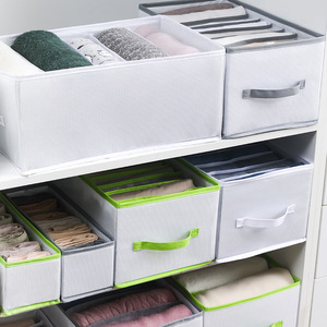 Clothing Organizer Storage Box Rectangle Mesh Compartment Underwear Wardrobe Drawer Organizer - Product Image 4