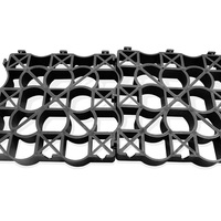 Grille d'allée pour gravier Stabilisation du sol Gazon de stationnement Gravier Grille de renfort Grille de gazon en plastique