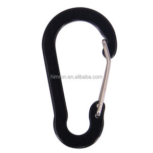 Mosquetón de puerta de alambre 5 # colorido para mosquetón de bloqueo de hamaca Clips mosquetón de aluminio de puerta de alambre de 50mm - Product Image 1