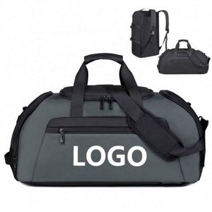 Customized Logo <b>Large</b> Capacity <b>Women</b> Weekend Overnight Fitness Sports <b>Backpack</b> Travel Gym Duffel Bag With Shoe Compartment - Product Image 1