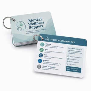 Impression personnalisée de cartes de bien-être pour hôtels et spas, cartes de table OEM avec dorure à chaud pour l'image de marque des complexes de luxe - Product Image 1