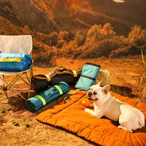 Outdoor Pet Bed Durável Lavável Impermeável Quente Dobrável Portátil Pet Mat Camping Travel Dog Bed