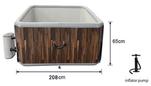 Bain à remous gonflable de gros pour la maison et l'extérieur avec chauffage et massage par air pour 6 personnes - Product Image 4