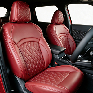 Coprisedili Universali in Pelle Impermeabile, Set Completo per 5 Posti, Protezione Auto di Lusso Personalizzata per la Maggior Parte di SUV, Berlina e Camion - Product Image 4