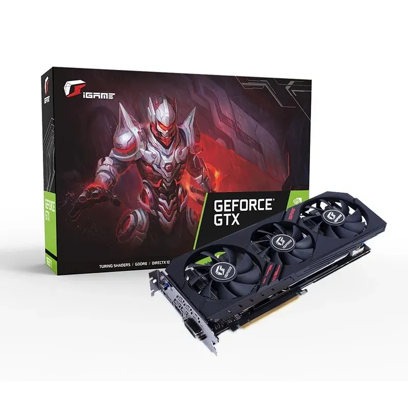 Penjualan Laris Kartu Grafis IGame GeForce GTX 1660 Ti Ultra 6G 192bit 12Gbps GPU Baru 12nm