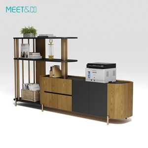 Modern Modular Wooden Bookshelf Combination <b>File</b> Storage Cabinet for Home Office Hospital Office & School/Workshop Furniture - Product Image 4