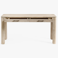 Table console de bureau moderne de luxe en chêne massif durable pour salon, entrée, hôtel et école