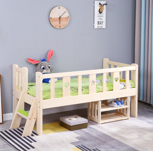 <b>Solid</b> <b>Wood</b> King Size Wall <b>Bed</b> Canopy Traditional Design Natural Style Home Hotel School <b>Single</b> Wooden Kids' <b>Bed</b> - Product Image 3