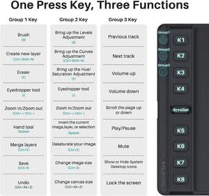 Stylet sans batterie HUION Inspiroy 2 H951P pour la conception artistique numérique, le dessin, le croquis, la tablette graphique - Product Image 3
