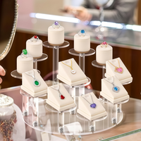 Présentoir Moderne à 10 Niveaux Transparent pour Figurines, Organisateur en Acrylique