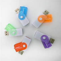 Adaptateur de lecteur de carte mémoire USB 2.0 Portable tout en 1 pour lecteur de carte TF multi-cartes Micro SD SDHC