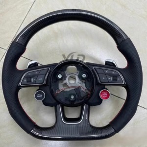 <span class=keywords><strong>Volant</strong></span> en cuir <span class=keywords><strong>S</strong></span>-<span class=keywords><strong>Line</strong></span> avec bouton de démarrage YLD pour <span class=keywords><strong>Audi</strong></span> R8 TTRS C6 C7 S7 S4 A4 B8 RS3 SQ5 S5 B9 A6 C8 A3 - Product Image 4