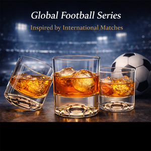 Bicchiere da Whisky Classico all'Ingrosso 310ml con Base a Forma di Pallone da Calcio, Fondo Spesso per Casa, Bar e Regali - Product Image 1