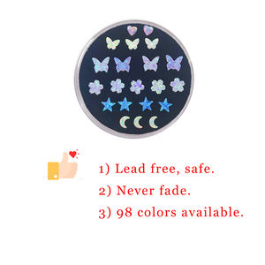 Vendita calda senza piombo collezione di forme di gioielli dentali 92 colori opale sintetico flash stone stick accessorio blue pink tooth gem - Product Image 2