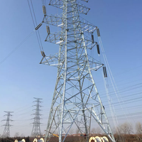 Télécommunications Celosa Lattice 225kva Lignes de transmission d'énergie Tours en acier Pylne Tlcom