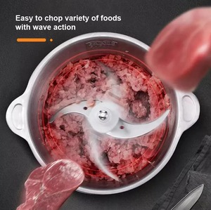 New Electric Meat Grinder Stainless Steel Food Processor Chopper Kitchen Utensils Vegetable and Fruit Chopper Household Grinder - Product Image 4