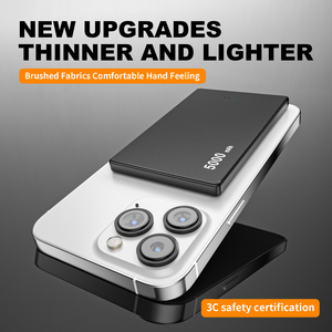 Powerbank 5000 mAh cho Multy sử dụng từ tính Sạc Slim điện thoại di động sạc cho iPhone 15 14 13 12 Pro Max 2025 mới nhất - Product Image 4