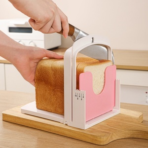 Plastic Foldable Adjustable square Baked Bread Slicer Bread Knife Holder Cutting Guide Toast Rack for <b>Kitchen</b> - Product Image 6