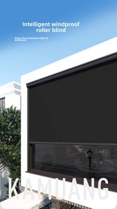 Moustiquaires de terrasse motorisées horizontales modernes, étanches, intégrées, pour fenêtres à la française, avec système zip rétractable en <span class=keywords><strong>tissu</strong></span> <span class=keywords><strong>extérieur</strong></span> - Product Image 4