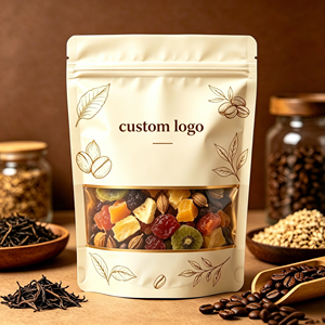 Bolsa de Mylar con Cierre Personalizada, con Ventana Transparente, de Grado Alimenticio, Reutilizable, para Café, Gelatina, Chips y Snacks - Product Image 1