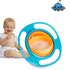 Ciotola Girevole Antirovesciamento per <span class=keywords><strong>Bambini</strong></span>, Stoviglie per Neonati, Piatto Volante UFO in PP - Product Image 6