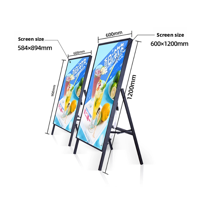 24''x36'' Ultra Slim High Brightness Decorative Aluminum Led Display ...