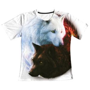 スカルプリントカジュアルサマースポーツTシャツ特大筋肉フィットショート丈ジャージーニット生地デジタルテクニックパフブランク - Product Image 4