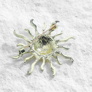 Bohème tournesol broche broches coloré Floral broche pour femmes Vintage <span class=keywords><strong>Hippie</strong></span> Chic revers broches bijoux cadeau - Product Image 4