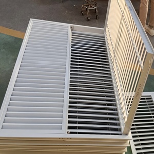 Bán buôn nhôm màn trập cửa sổ Rèm vuông hình dạng tùy chỉnh bên ngoài cán cửa chớp cửa ra vào và cửa sổ - Product Image 6