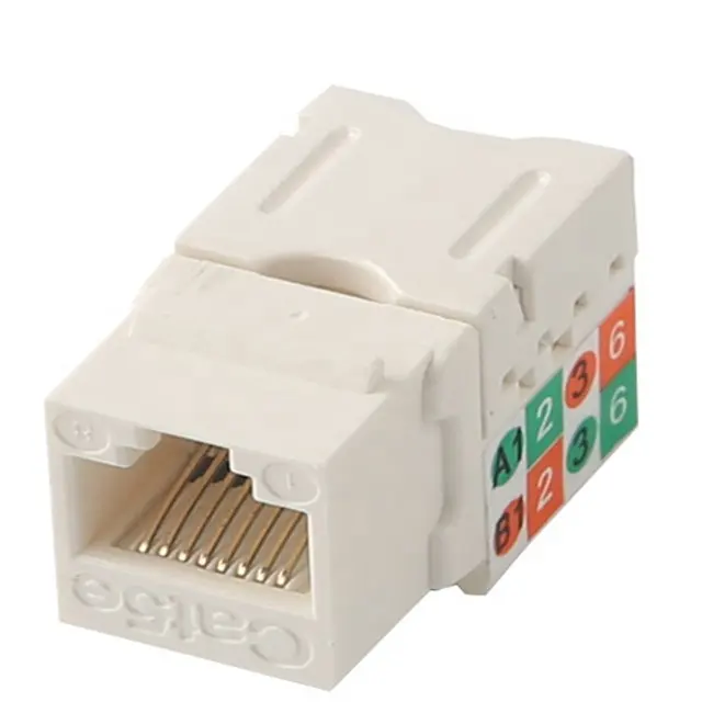 Công cụ miễn phí góc bên phải mạng ổ cắm mô-đun Krone RJ45 8P8C UTP CAT5E Modular amp Keystone jack