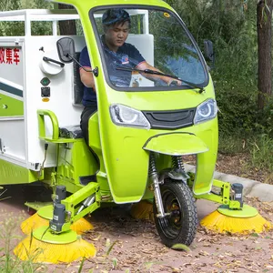 Batteria al litio di alta qualità elettrica decidua foglia di pulizia corsa sul pavimento della spazzatrice