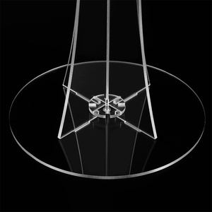 Présentoir de fleurs en acrylique transparent personnalisé Design d'art géométrique Comptoir poli pour la maison Présentoir d'organisation de fête - Product Image 2