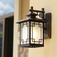 Applique Murale LED Extérieure Moderne Créative Rétro, Étanche IP65, Base en Aluminium, Blanc Chaud Doux 2700K, Durée de Vie 50000 Heures, Idéale pour l'Éclairage Public