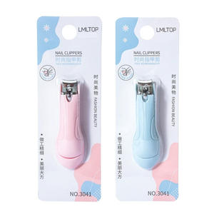 Coupe-ongles LMLTOP 3041, ouverture large, rose clair et bleu clair, emballage blister. - Product Image 1