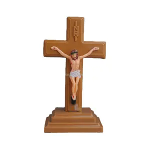 Groothandel Markt Mode Religieuze Plastic Jesus Kruisbeeld Yiwu Katholieke Cross Metalen Grote Kruisbeeld Benedictus Kruisbeeld, Brons