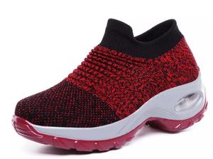 Basket de <span class=keywords><strong>Tennis</strong></span> pour femmes, chaussettes respirantes et personnalisées, Sneakers de marche et de sport, à la mode, avec semelle compensée, nouvelle collection - Product Image 4