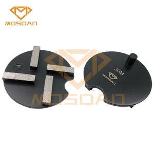 Disco de placa de molienda de diamante JS de 4 pulgadas y 100mm, disco de 4 <span class=keywords><strong>barras</strong></span> con 1 PIN para hormigón de suelo - Product Image 2
