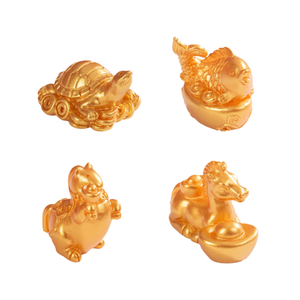 Cartone animato giocattolo 3D bambola lunare in miniatura <span class=keywords><strong>pesce</strong></span> tartaruga cavallo cinese simbolo dello zodiaco 2026 Mang Dai regalo di capodanno per i bambini - Product Image 1