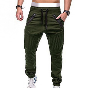 Pantalon de <span class=keywords><strong>jogging</strong></span> décontracté pour homme, style ou logo personnalisé, fabrication ODM, printemps automne, cordon de serrage, poche, coupe slim, rayé - Product Image 3