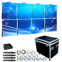 Écran LED extérieur personnalisé P3.91, location d'écran LED, écran LED étanche, écran de scène HD, écran de fond de scène LED, mur LED