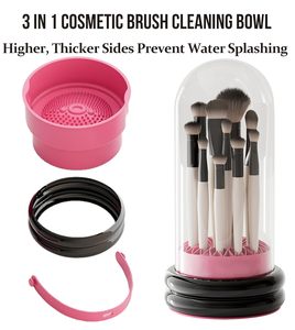 Desktop Plastic Makeup <b>Brush</b> Holder Multi-Angle Rotating Cosmetic Pen Holder Organizer With Lid - Product Image 2