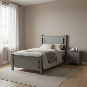 Letto Core Twin Grigio Decorativo in Legno Verticale Modello di Ricambio D0100HPTHCA - Product Image 2