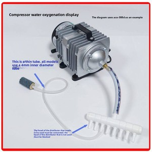 Pompa ad aria elettromagnetica originale Hailea serie ACO ACO-208 ACO-308 ACO-318 ACO-328, aeratore per acquario e <span class=keywords><strong>laghetto</strong></span> per pesci Koi - Product Image 2