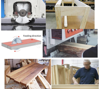 Scie à refendre à lame unique PINLIANG pour le travail du bois avec guide laser, machine à refendre le bois en ligne droite