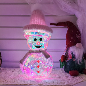 Vente en gros bon marché LED lumineuse décorée <span class=keywords><strong>de</strong></span> veilleuses <span class=keywords><strong>de</strong></span> Noël <span class=keywords><strong>bonhomme</strong></span> <span class=keywords><strong>de</strong></span> <span class=keywords><strong>neige</strong></span> clignotant avec des lumières <span class=keywords><strong>de</strong></span> nez rouges lumières <span class=keywords><strong>de</strong></span> fête du Nouvel An - Product Image 5